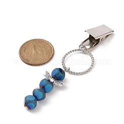 Electroplate Glass Beaded Credit Card Clip Puller&nbsp;HJEW-JM00969
