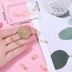 10Pcs Rack Plating Brass Hook Clasps&nbsp;KK-BBC0010-48