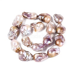 Natural Baroque Pearl Keshi Pearl Beads Strands&nbsp;PEAR-S019-05D-03