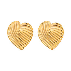 304 Stainless Steel Heart Stud Earrings for Women&nbsp;OP2975-1