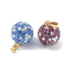 Polymer Clay Rhinestone Pendants&nbsp;KK-H476-01G