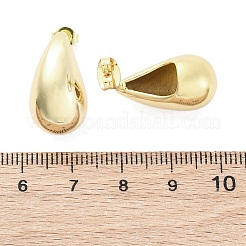 Teardrop Brass Stud Earrings&nbsp;EJEW-Q015-20A-G