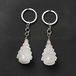 Natural Quartz Crystal Keychain&nbsp;G-G997-D08