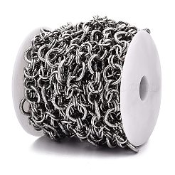 Alloy Round Ring Link Chains&nbsp;LCHA-N02-02P