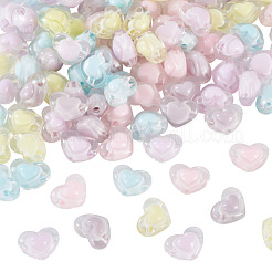100Pcs 5 Colors Transparent Acrylic Beads&nbsp;TACR-TA0001-73