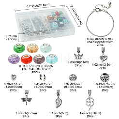 DIY Garden Theme Alloy & Brass European Style Bracelet Making Kits&nbsp;DIY-FS0007-26