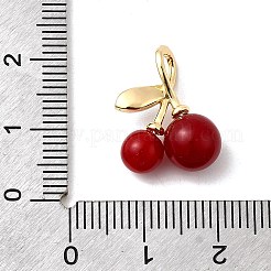 Brass Resin Pendants&nbsp;KK-D408-04KCG