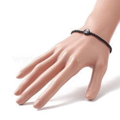 Halloween Theme Glass Seed & Polymer Clay Beaded Stretch Bracelet for Women&nbsp;BJEW-JB09269