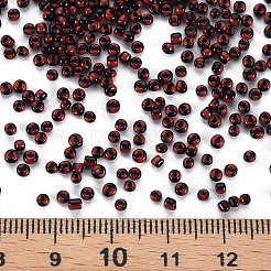 12/0 ガラスシードビーズ  不透明な色が染み込む  クリムゾン  2mm  穴：0.8mm&nbsp;SEED-S005-33