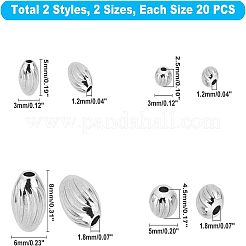 304 Stainless Steel Corrugated Beads&nbsp;DIY-UN0014-85