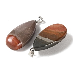 Natural American Picture Jasper Pendants&nbsp;GG-CBACB71-02P-09