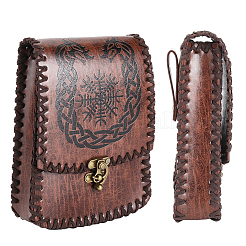 Nordic Embossed PU Leather Belt Bags&nbsp;AJEW-WH20072-13