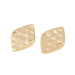 Brass Textured Geometric Connector Charms&nbsp;X-KK-B137-10G-02
