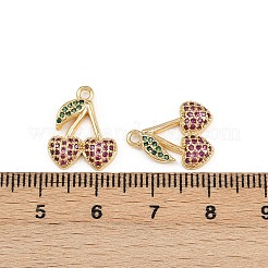 Brass Micro Pave Cubic Zirconia Pendants&nbsp;KK-C115-03D-04G