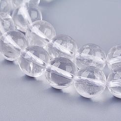 Natural Quartz Crystal Beads Strands&nbsp;G-R193-05-10mm