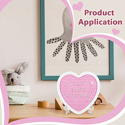 Heart-Shaped Wood Letter Board Message Sign&nbsp;AJEW-WH0348-923
