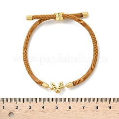 Adjustable Nylon Cord Bracelets&nbsp;X-BJEW-C096-01G-22