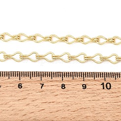 5mmの真鍮製ティアドロップリンクチェーンネックレス（女性用）  長持ちメッキ  ラックめっき  鉛フリー＆カドミウムフリー  18KGP本金メッキ  17.91インチ（45.5cm）&nbsp;NJEW-F366-04B