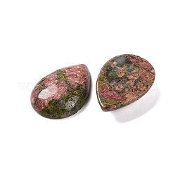 天然石ユナカイトカボション  ティアドロップ  29.5~30x21~22x6~6.5mm&nbsp;G-B085-03B-03