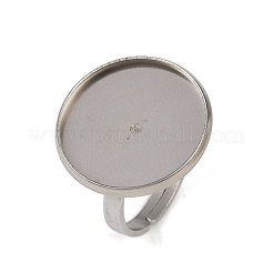 304 Stainless Steel Cuff Ring Components&nbsp;STAS-D372-05P-02C