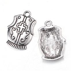 Tibetan Style Alloy Pendants&nbsp;TIBEP-Q062-02AS-RS