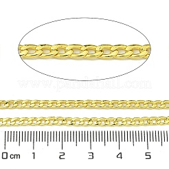 304ステンレススチールカーブチェーン  溶接されていない  スプールで  18KGP本金メッキ  4.5x3x1mm&nbsp;CHS-G036-03G