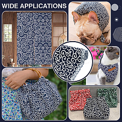 Printed Cloud Pattern Cotton Fabric&nbsp;AJEW-WH0314-975C