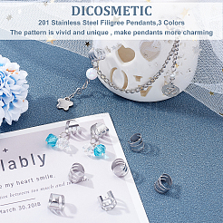 ユニセックス 304 ステンレススチール イヤーカフ 金具 穴付き 100個  ステンレス鋼色  10x3.5~10mm  穴：0.8mm&nbsp;FIND-DC0001-14