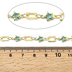 Brass Star Link Chains&nbsp;KK-D391-10G