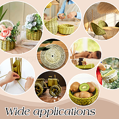 10M 4Pcs Round Natural Rattan Wicker Strips&nbsp;AJEW-WH0696-024B