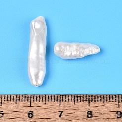 ナチュラルケシパールビーズ  養殖淡水パール  爪楊枝  貝殻色  13.5~28x5~8x4~8mm  穴：0.6~0.7mm&nbsp;PEAR-N020-P03-01