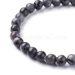 天然ラルビカイトビーズストレッチブレスレット  ラウンド  1-7/8インチ〜2-1/8インチ（4.9~5.3cm）  ビーズ：6~7mm&nbsp;BJEW-F380-01-A14