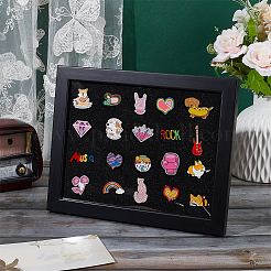 Desktop Wood Medal Badge Display Frame Cases&nbsp;ODIS-WH0331-16
