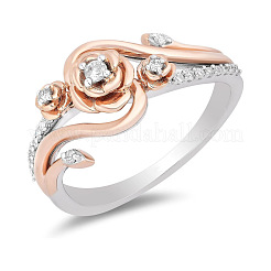 Alloy Micro Pave Cubic Zirconia Finger Rings&nbsp;FS-WGEF5D1-03