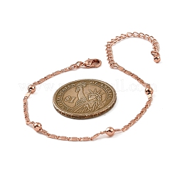 Rack Plating Brass Link Chain Bracelets for Women&nbsp;BJEW-G735-03RG