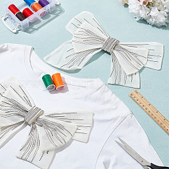 Big Bowknot Decorative Organza Embroidered Collar Trim&nbsp;AJEW-WH0518-41A