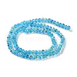 Transparent Electroplate Glass Beads Strands&nbsp;GLAA-Q099-H01-06