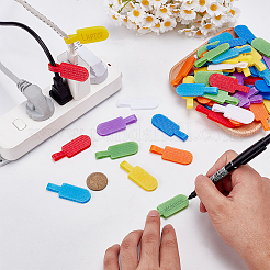 80Pcs 8 Colors Nylon and Polyester Hook and Loop Cable Labels&nbsp;FIND-GO0004-26