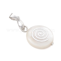 Natural Freshwater Shell Pendants&nbsp;PALLOY-JF05018