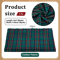 1M Tartan Pattern Cotton Fabric&nbsp;DIY-PH0034-21B