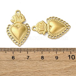 304 Stainless Steel Sacred Heart Chandelier Component Links&nbsp;STAS-Z142-03G-01