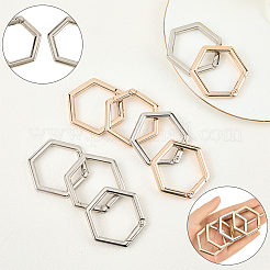 10Pcs 2 Colors Zinc Alloy Spring Gate Rings&nbsp;FIND-SP0004-34A