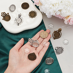 DIY Blank Dome Finger Rings Making Kit&nbsp;DIY-SC0022-15
