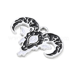 Halloween Alloy Enamel Pendants&nbsp;AL-CBA492B-01I-P