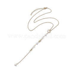 Shell Pearl Bead Pendant Necklaces&nbsp;NJEW-JN04939
