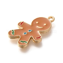 Christmas Theme Alloy Enamel Pendants&nbsp;ENAM-Q509-02KCG-06