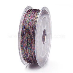 ポリエステルメタリック糸  カラフル  1mm  約32.8ヤード（30m）/ロール&nbsp;OCOR-G006-02-1.0mm-30