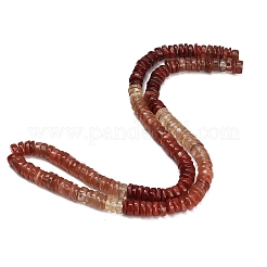 グラデーションカラーの天然長石ビーズの連  ヒシビーズ  ディスク  6x1.5~3mm  穴：0.5mm  約194個/連  16.14''（41センチメートル）&nbsp;GG-CBA0C95-B01-02
