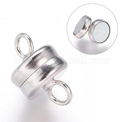 Brass Magnetic Clasps with Loops&nbsp;KK-P114-07P