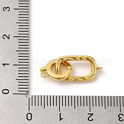 Rack Plating 925 Sterling Silver Fold Over Clasps&nbsp;STER-G038-07G